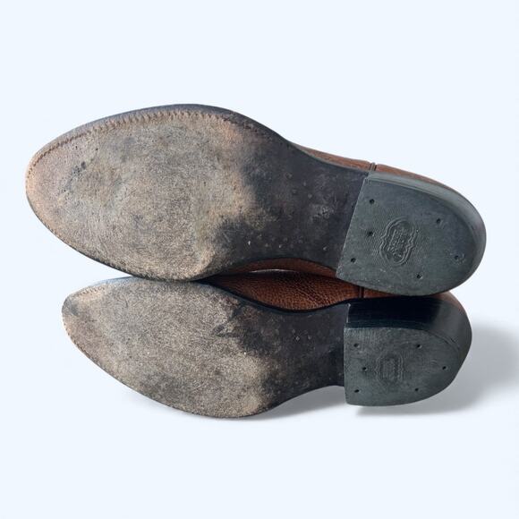 Nocona Men’s Western Cowboy Boots Brown Leather Classic Stitching 786550 Size  9 - Picture 7 of 15